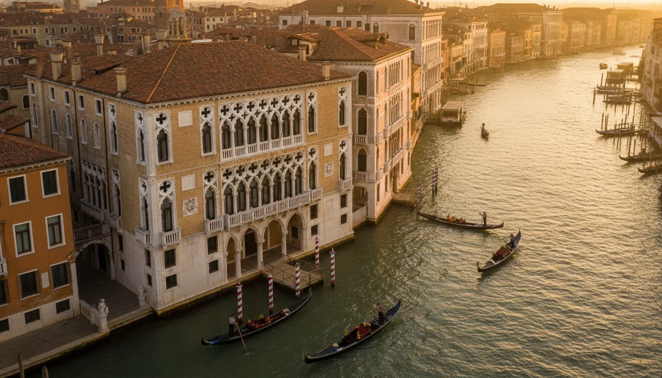 The Grand Canal at dusk, where centuries of grandeur meet modern luxury